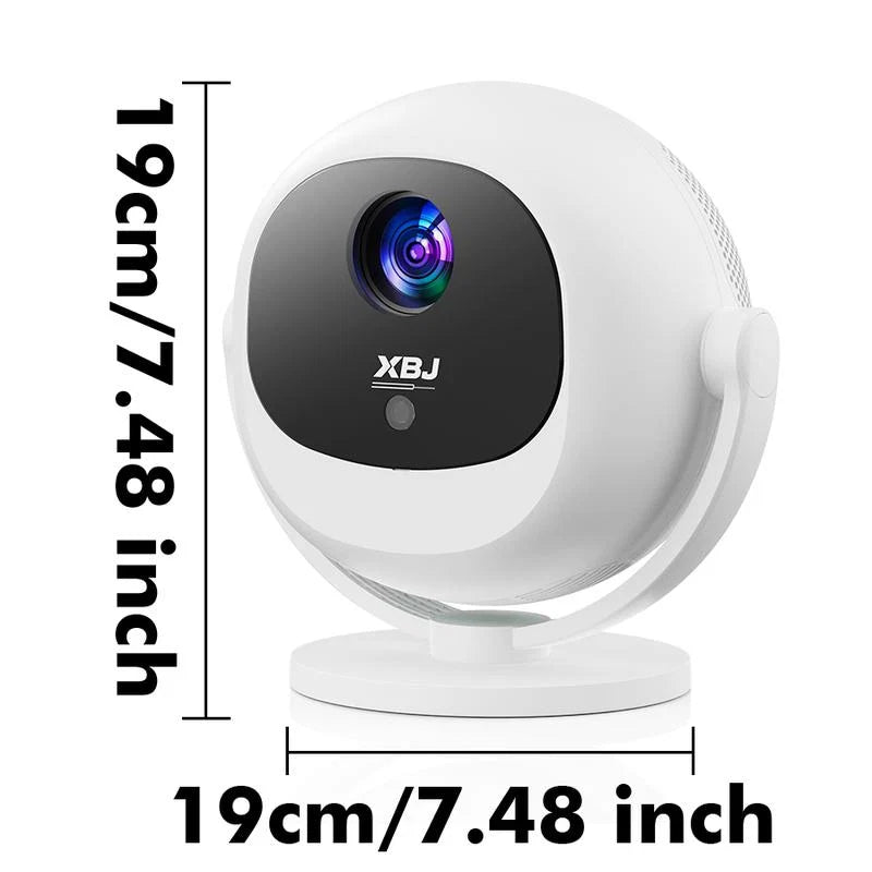 XBJ Smart Touch Portable Projector | 4K Compatible Mini Projector with WiFi & Bluetooth