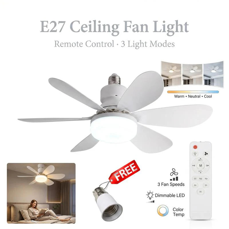Lumia™ E27 Screw-In Ceiling Fan Light