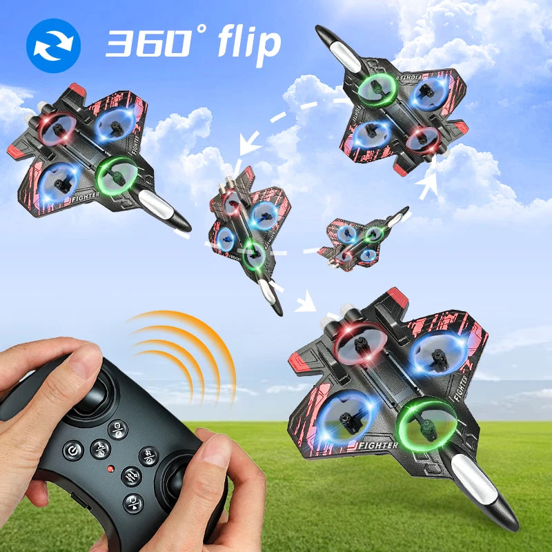 Lumia™ L101 Remote Control Foam Plane – LED Stunt Glider