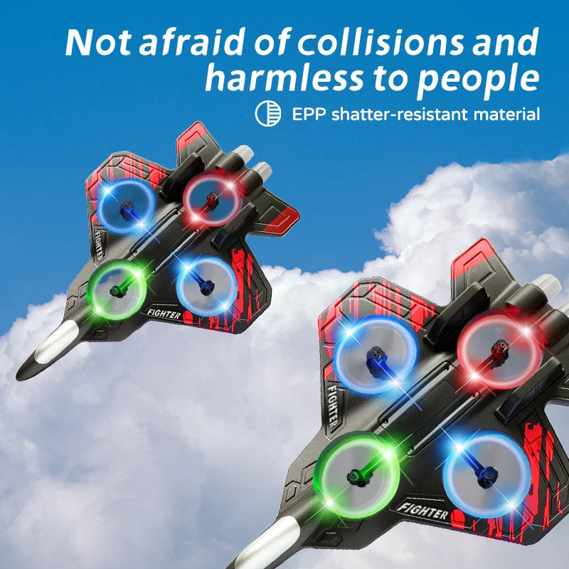 Lumia™ L101 Remote Control Foam Plane – LED Stunt Glider