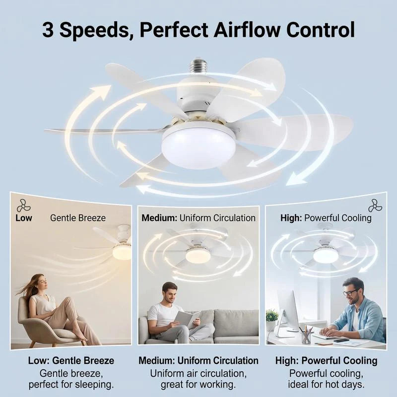 Lumia™ E27 Screw-In Ceiling Fan Light